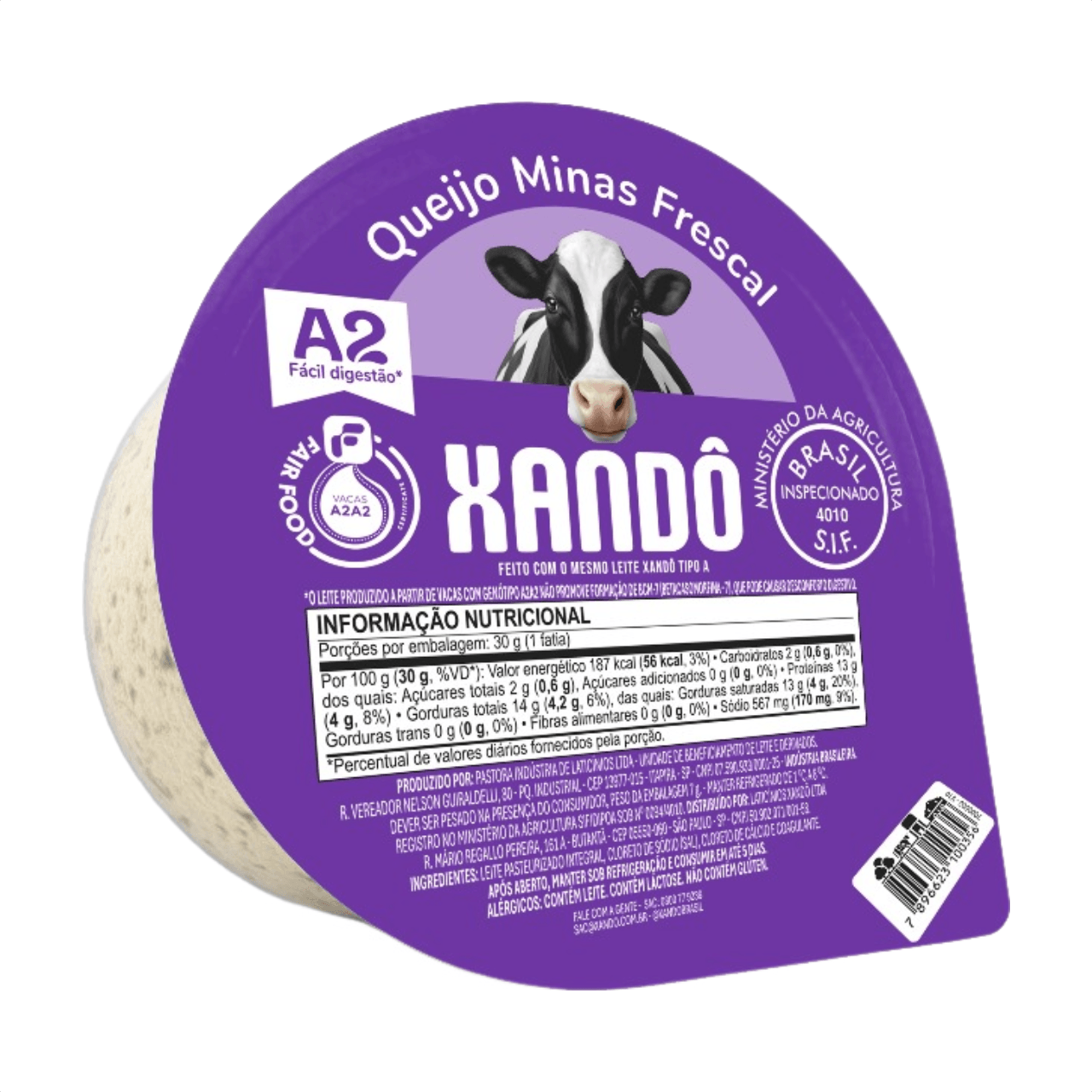 Queijo Minas Frescal Xandô Peça Aprox. 0,5kg